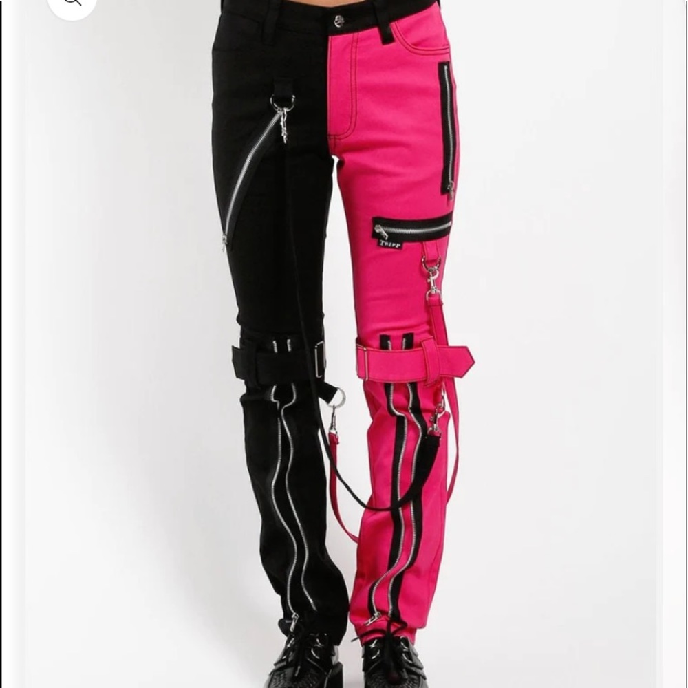 Tripp NYC split leg bondage pants